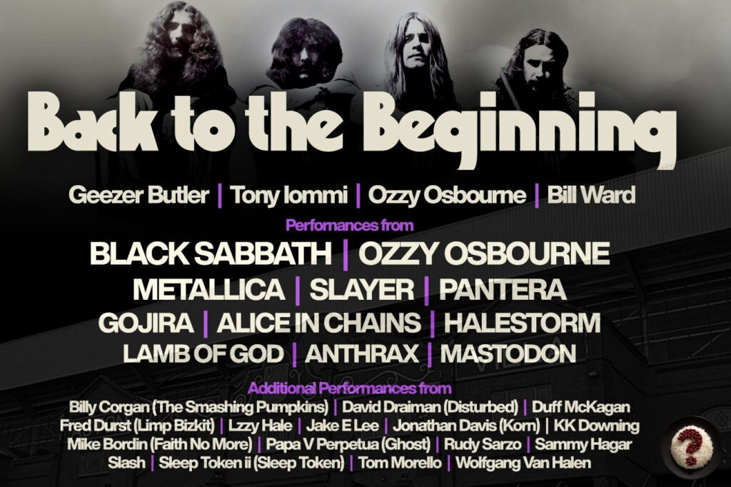 black sabbath back to the beginning poster